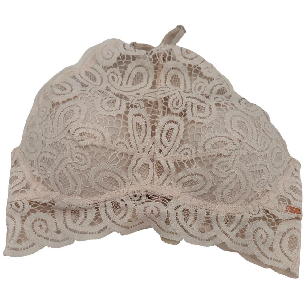 PINK Victoria's Secret Push-Up Halter Lace Bra Size XS